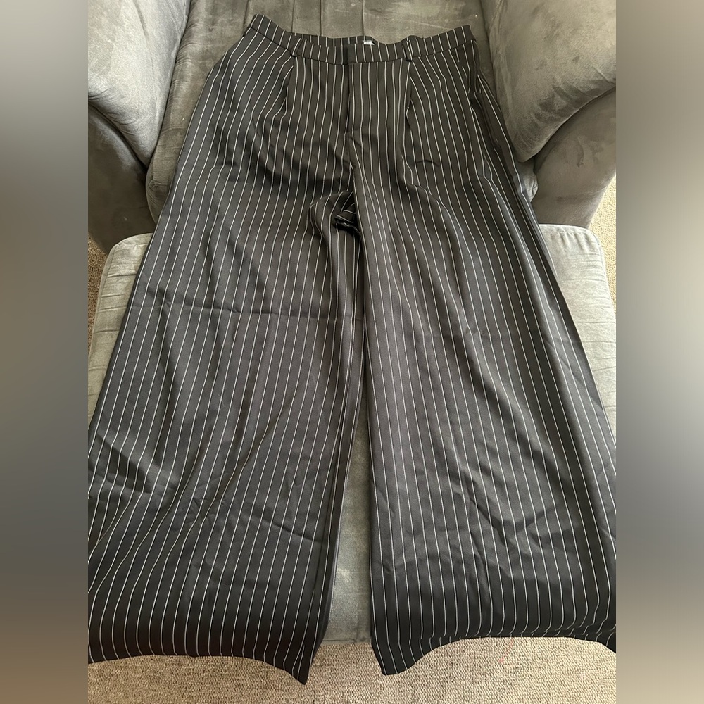 Striped dress pants